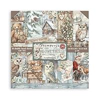 Stamperia - Scrapbook Paper Pad for Scrapbooking, Albums, Card Making, Bullet Journalling and More, Acid Free, Double-Sided, Perfect for Hobbies, Crafts, and Gifting (The Owl’s House) (30.5 x 30.5cm)