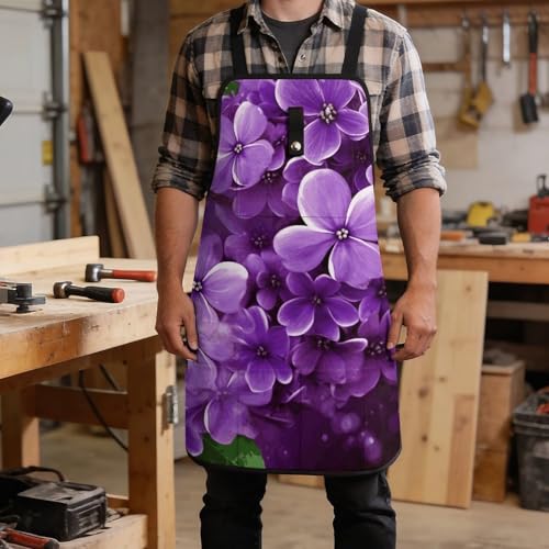 Delantal Floral Ajustable con 8 Bolsillos para Hombre y Mujer miniatura 5