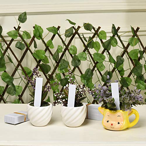 1000 Pcs 4 Inch Plastic Plant Nursery Garden Labels Waterproof Pot Markers Garden Stake Tags, White #TOP6