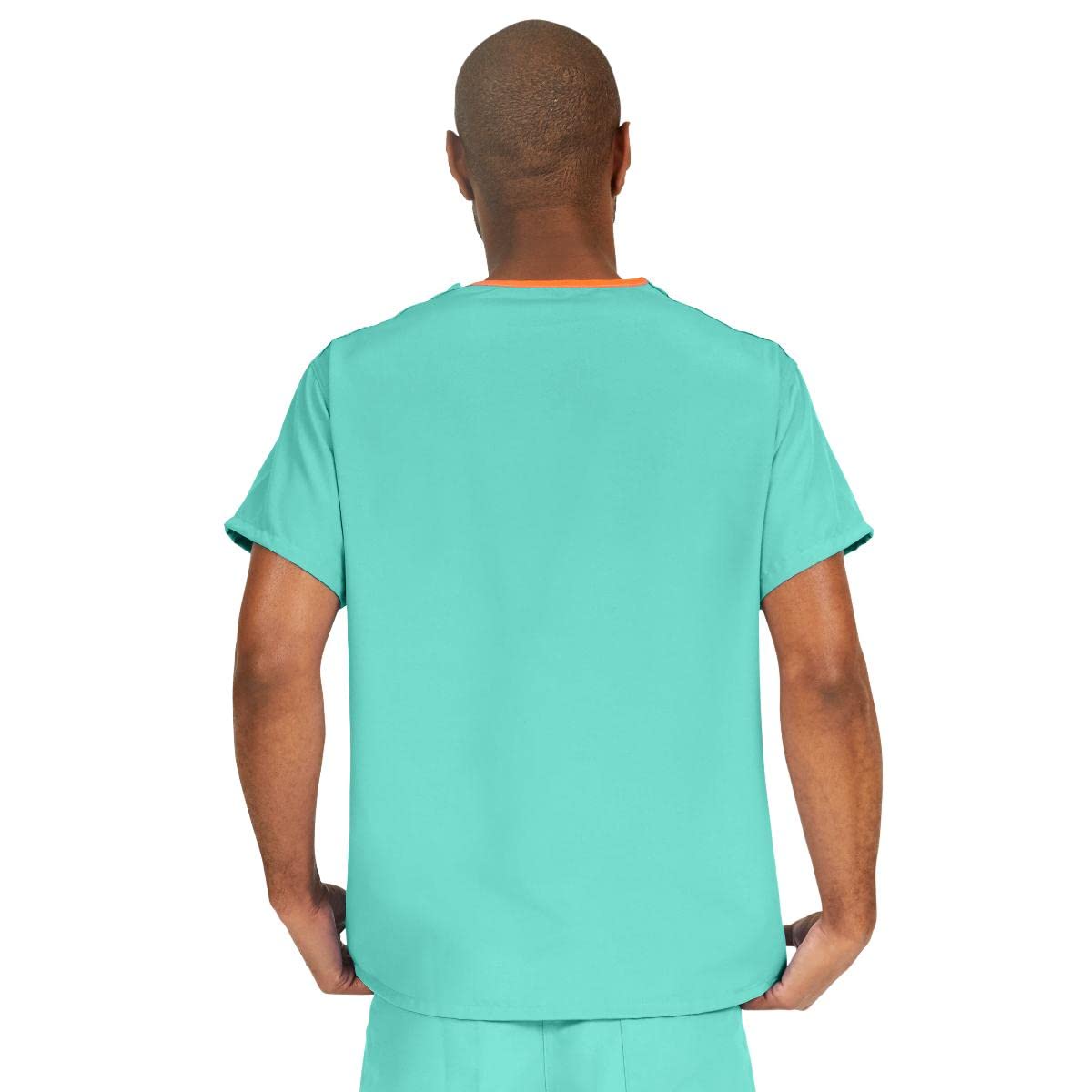 Medline PerforMAX Unisex Reversible V-Neck Scrub Top, 2 Pockets, Jade, Size 3XL