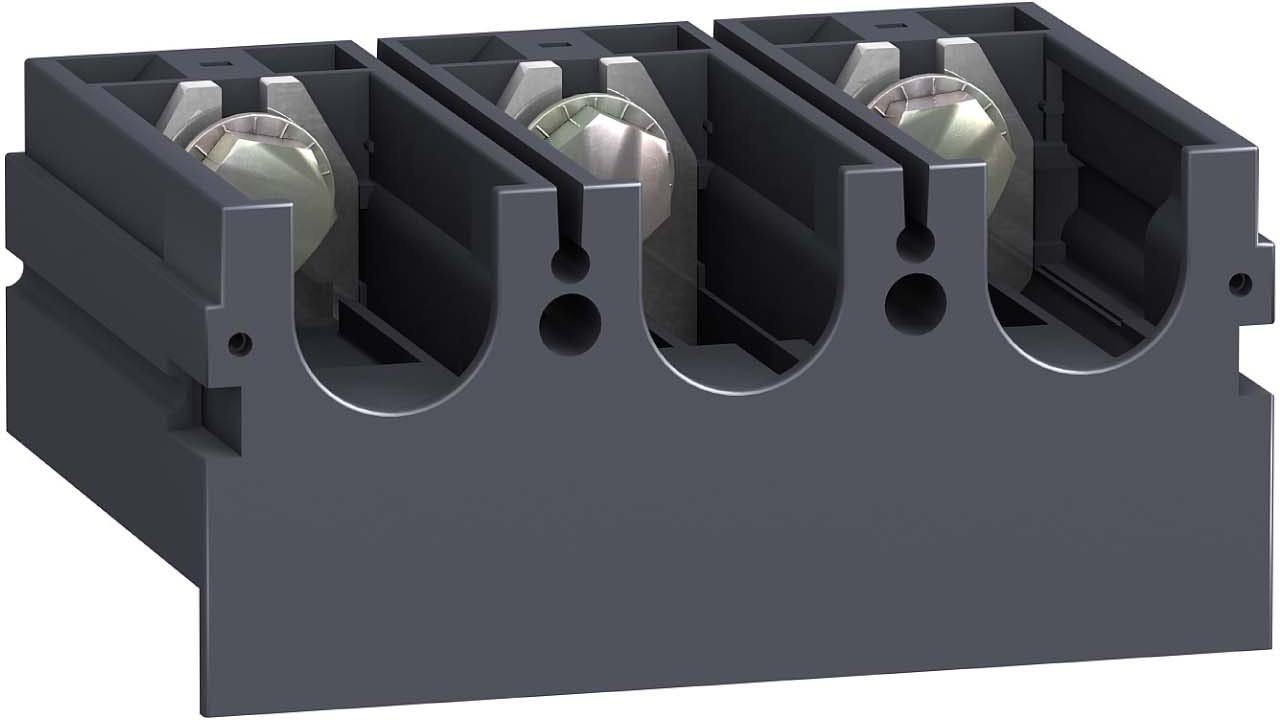 Espaciadores monobloque 3P NSX100-250 : accessoire raccordement tripolaire pas élargi