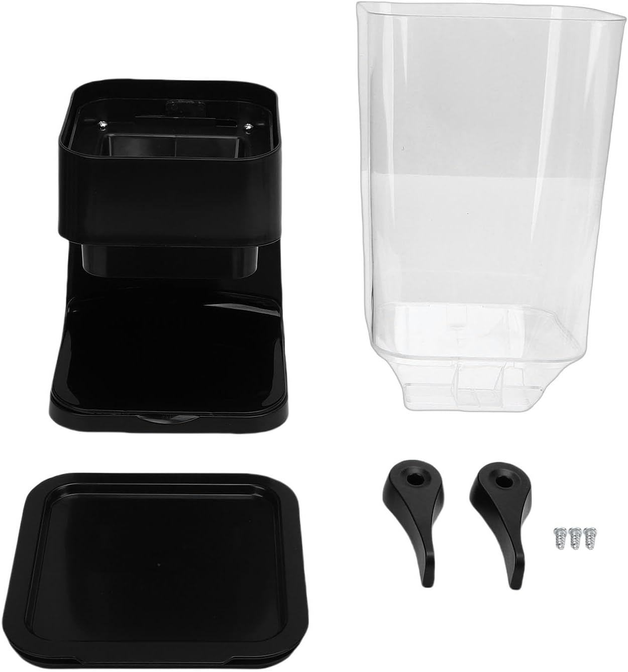 Cereal Dispenser, 5.5L Large Capacity Adjustable Snack Nut Candy Storage Container with Minimalist Design, for Kitchen Pantry Organization (Black)