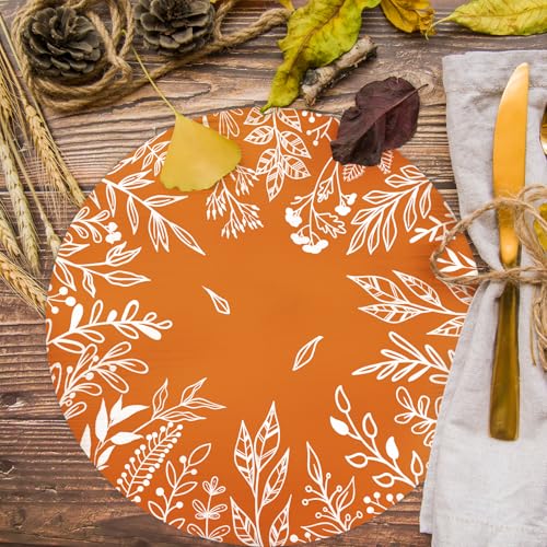 Set de table automne jetable 34 cm pour décoration de table de mariage