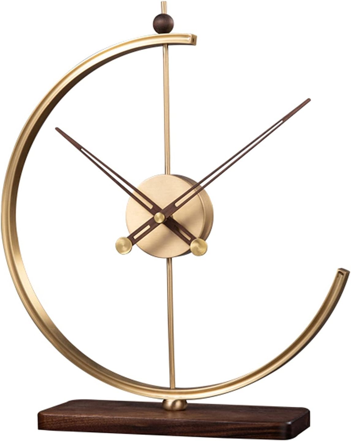 BINGWANG Table Clock/Desktop Clock Table Clock Pure Copper Light Luxury Tabletop Clock Nordic Household Desk Clock Modern Desktop Clock Living Room Ornaments Tabletop Decorative Clock