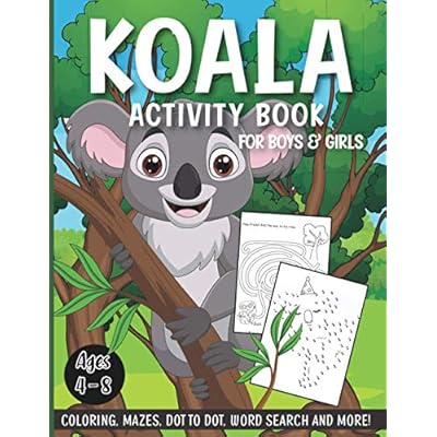 Koala Activity Book for Boys and Girls Ages 4-8