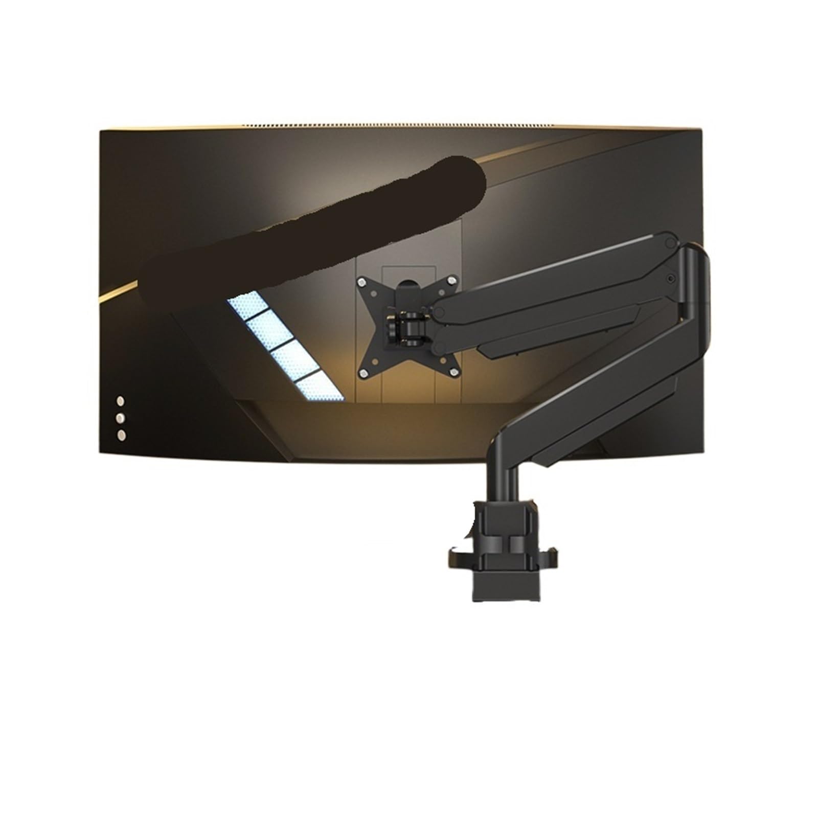 Ikpgbzxm One Color Monitor Stand With Cantilever Base, Rotating And Height-Adjustable(Obsidianblack)