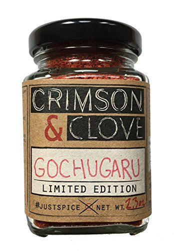 All Natural Premium Gochugaru Korean Chili Flakes by Crimson and Clove (2.3 oz. glass spice jar)