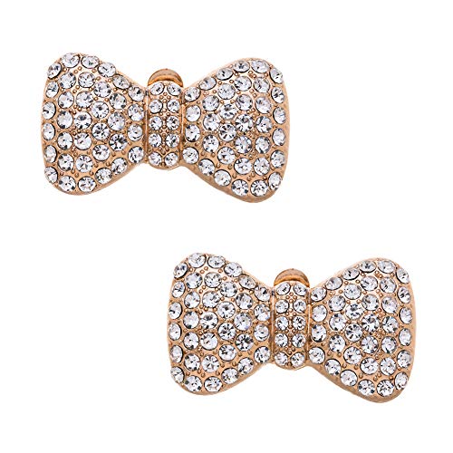 Broches de lazo con cristales para brillar en bodas y fiestas elegantes