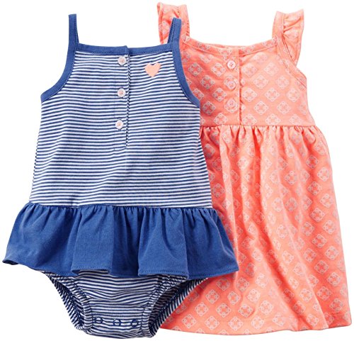 Carter's Lot de 2 pour bébé fille vêtements de nuit et d'éveil confortables
