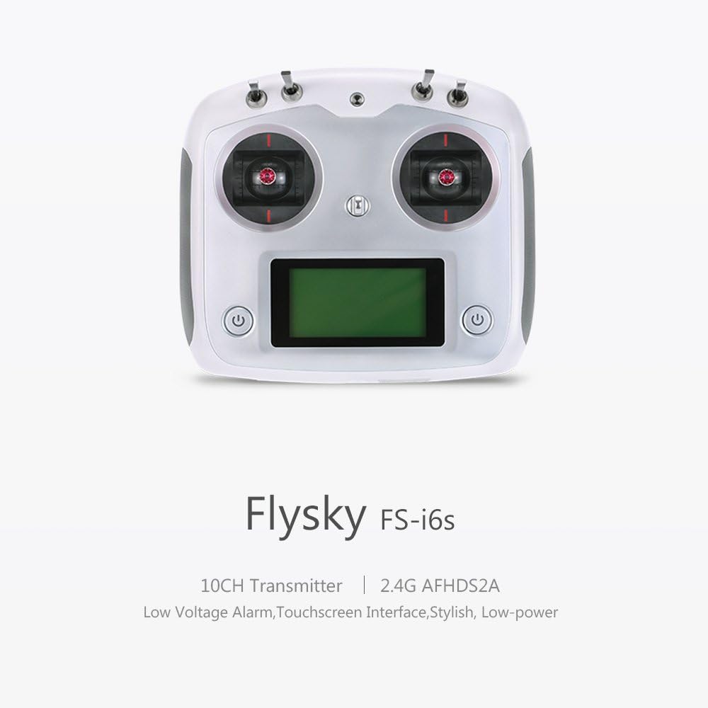 Goolsky Flysky FS-i6s 2.4G 10CH AFHDS 2A Touchscreen Transmitter with FS-iA6B 6CH Receiver for RC Airplane Helicopter Multicopter