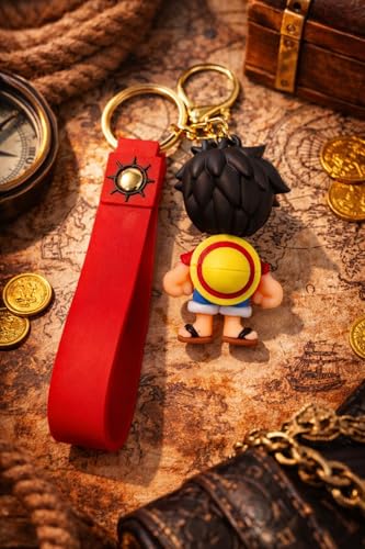 Image of One Piece Keychain Luffy keychain silicone | Funky Luffy Key Chains | Iconic Zoro | one piece anime | Elegant Anime Key Chains | cool onepiece