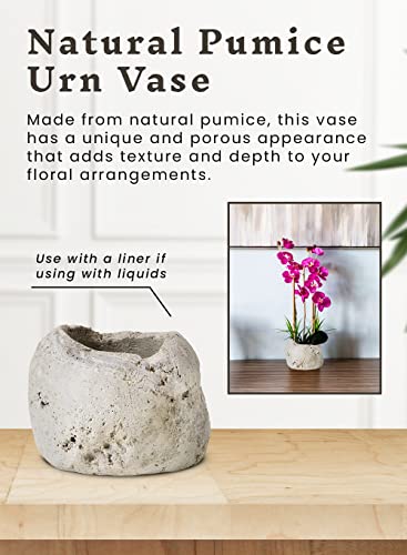 Serene Spaces Living SSLLAVARRV10SFS Natural Pumice Urn Vase thumb #5