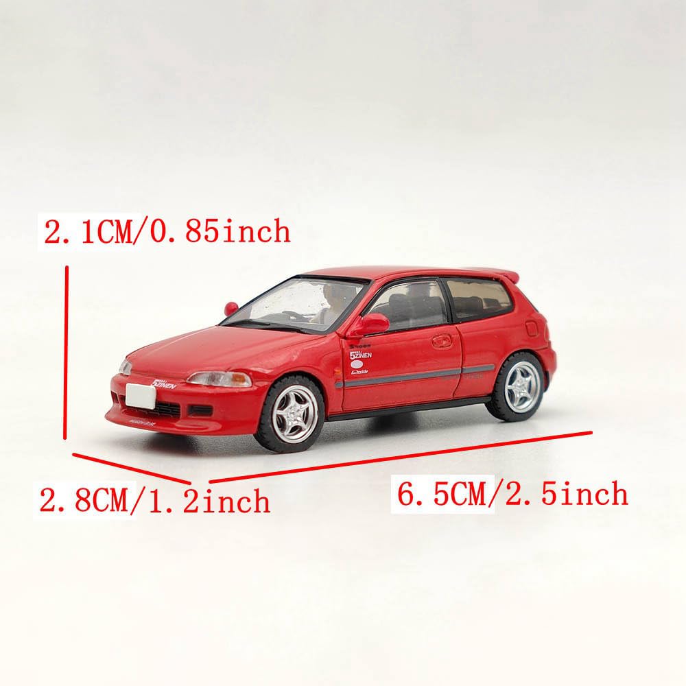 Hobby Giappone 1/64 per Civic (EG6) Myogi Night Kids Shingo Shoji Red HJ641017HR Diecast Modello Giocattoli Collezione Auto Regali