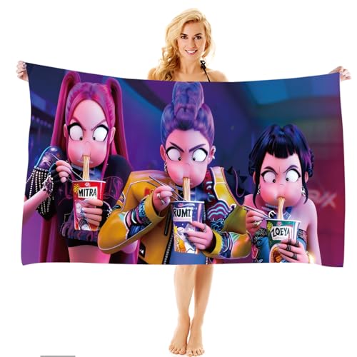 UBBY Demon Hunters Toalla de playa para adultos, ligera, de