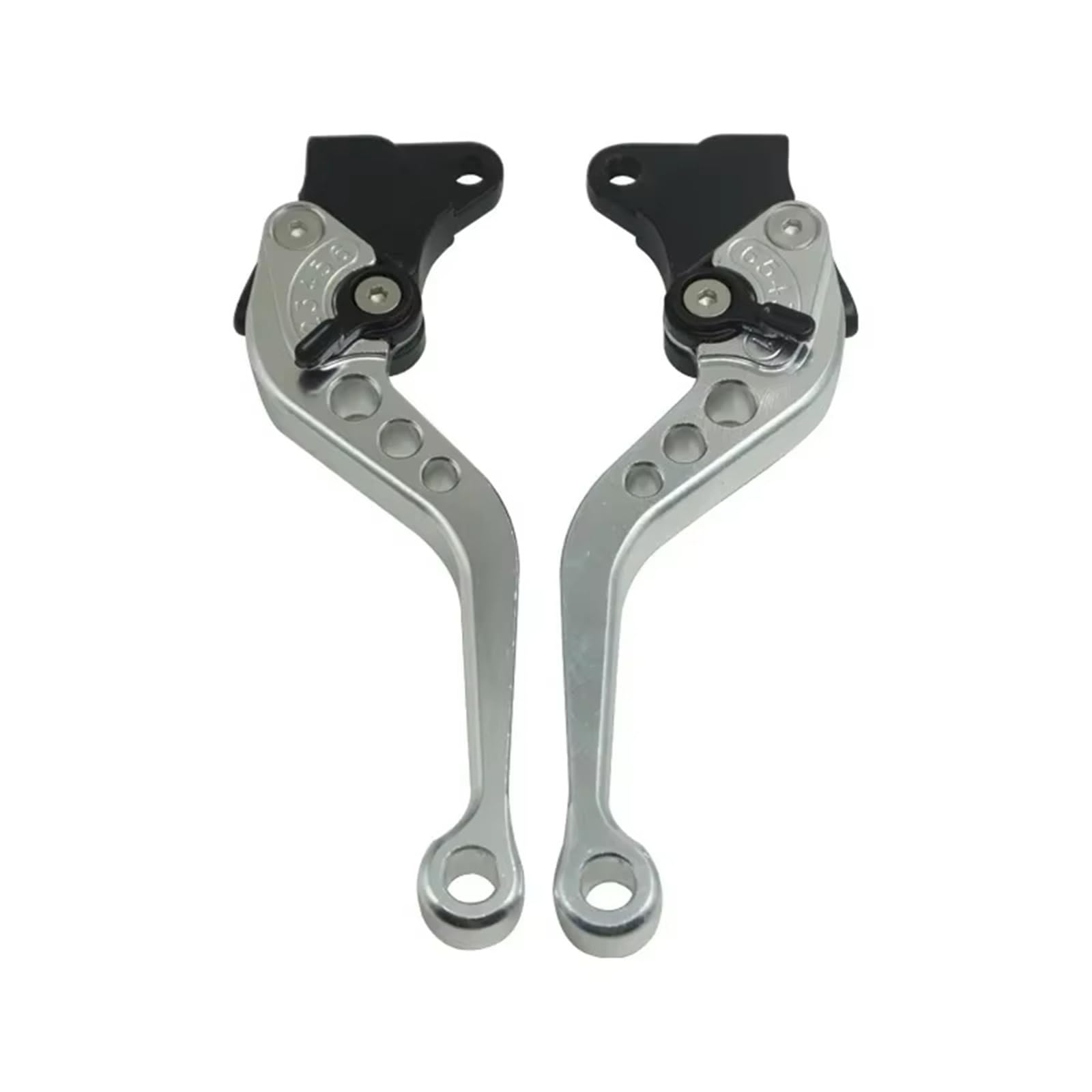 Beizhengbhd One Color Clutch Lever Handlebar Motorcycle Brake Handle Cnc Clutch Drum Lever Motorbike Modification Adjustable Handlebar Set For Cg125(Silver)