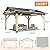 COVERONICS 11’x13’ Outdoor Wood Gazebo - Hardtop Patio Gazebo with Galvanized Steel Roof, Cedar Wooden Gazebo with Privacy Curtains and Netting for Garden, Porch, Patio and Deck