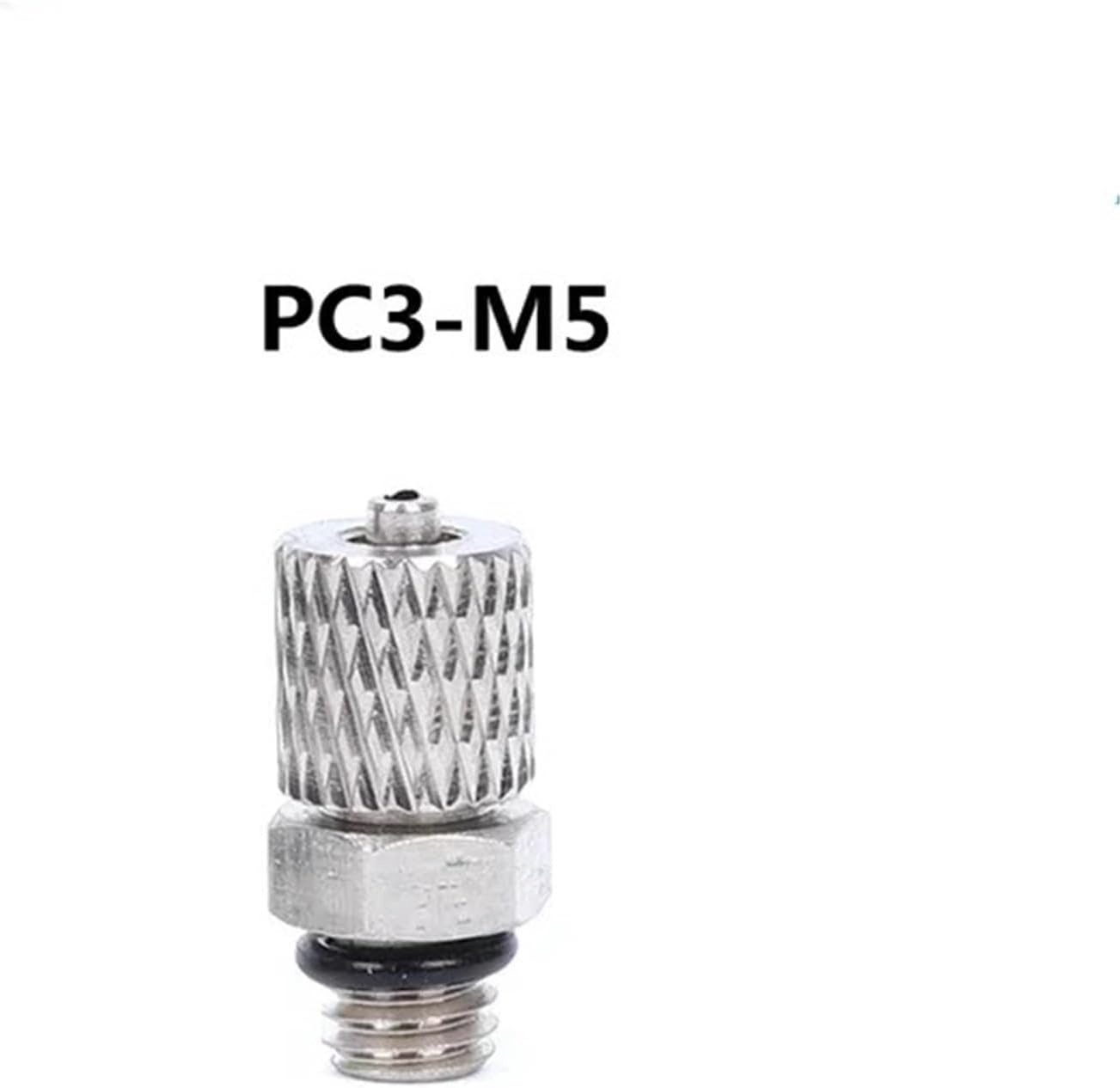 5Pcs Mini Pneumatic Pipe Connector Male Thread M3 M4 M5 M6 Screw Through Quick Fitting Fast Twist Joint Air Tube OD 3mm 4mm 6mm(PC3-M5)