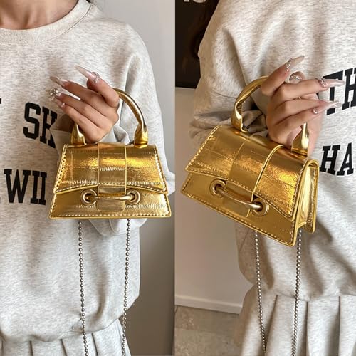 Image of Mini Purses for Women Y2K Purses Top Handle Crossbody Bag Clutch Shoulder Handbag for Cocktail Party Prom Wedding