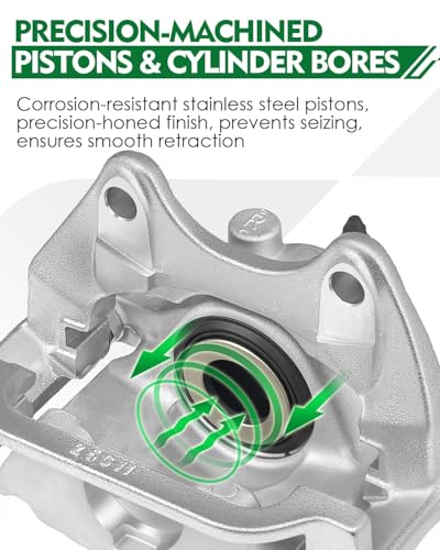 Image of Rear Right Disc Brake Caliper Assembly with Bracket for:-Chevy for:-GMC Silverado Suburban Sierra 1500, Yukon XL 1500 Tahoe, for:-Cadillac Escalade ESV 2007-2018 5.3L 6.0L 6.2L OE# 18-B5031