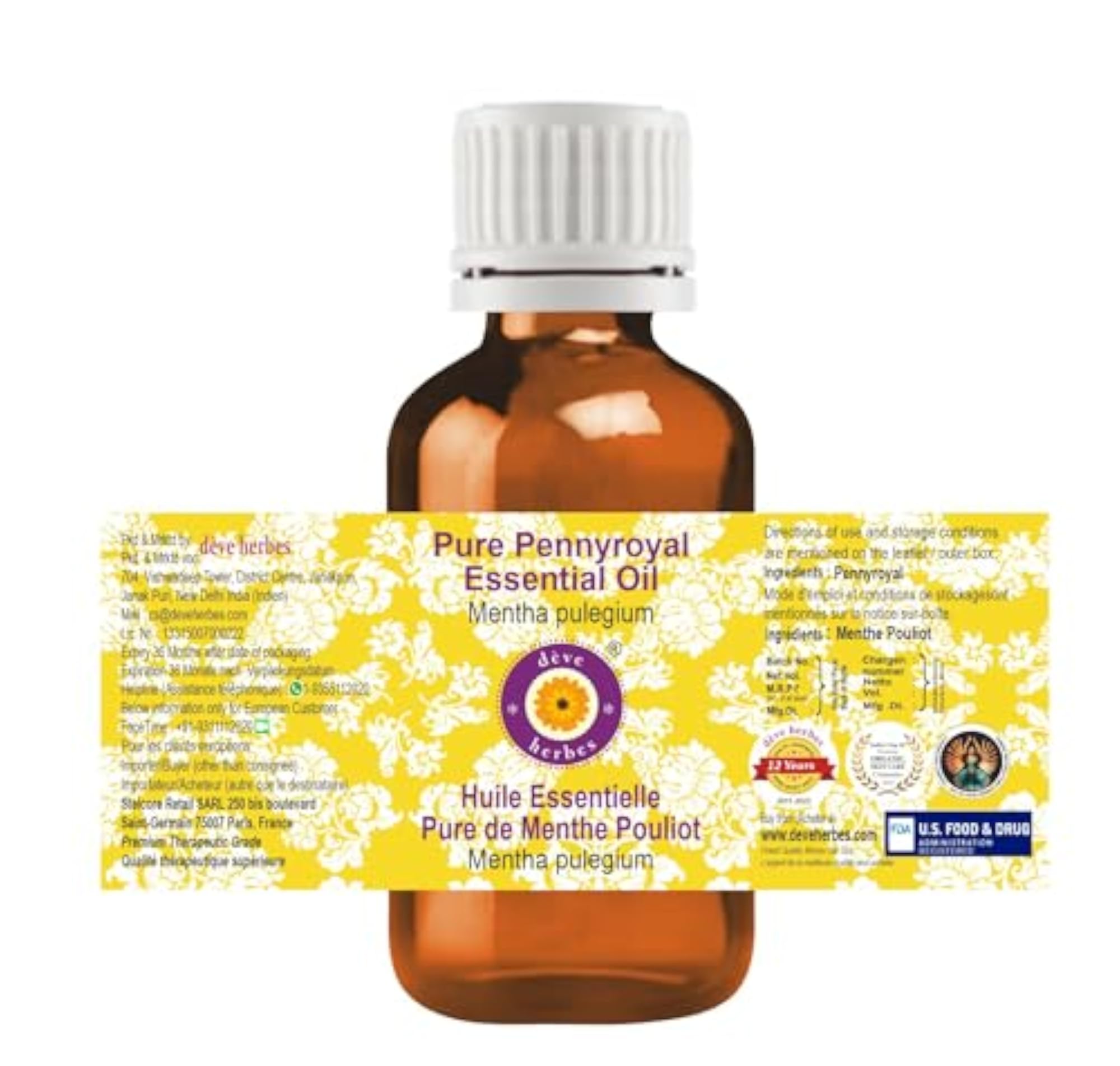 Deve Herbes Pure Pennyroyal Essential Oil, 5ml
