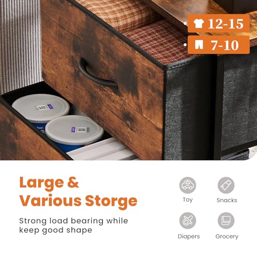 image for Sweetcrispy Nightstand Set of 2 with 2 Storage Drawers, 20