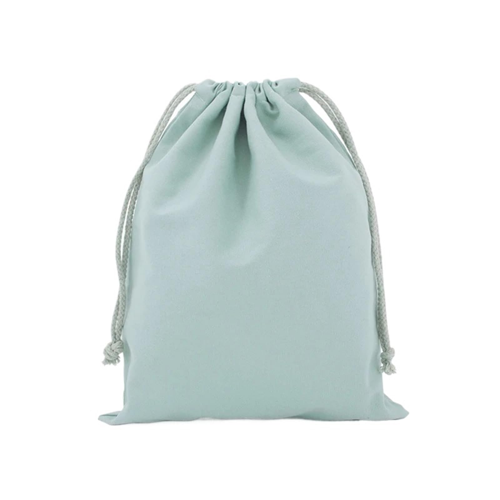 Linen Burlap Bag, Hessian Sack Drawstring Bags Multicolor Multiple Sizes(Light Green,25x32cm)