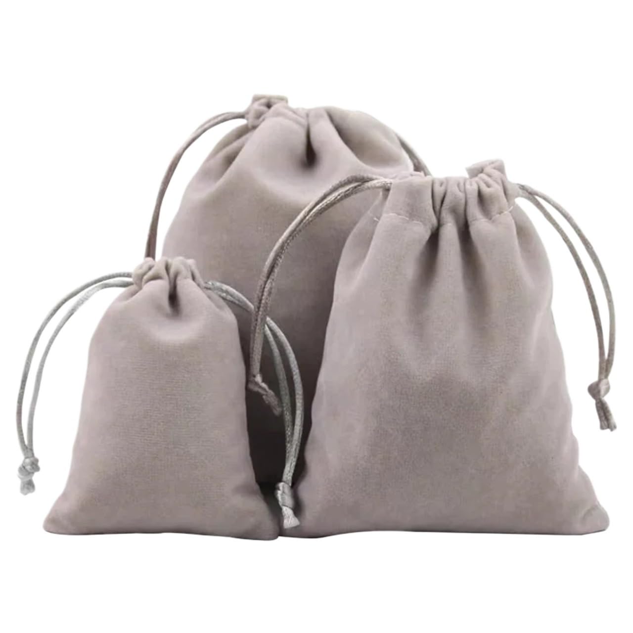 Geschenkbeutel 50 Stück weiche Stoff-Samt-Geschenktüten mit Kordelzug for Hochzeit, Party, verschiedene Größen, Schmuckpaket, elegante Beutel(Green,20x25cm(50pcs))