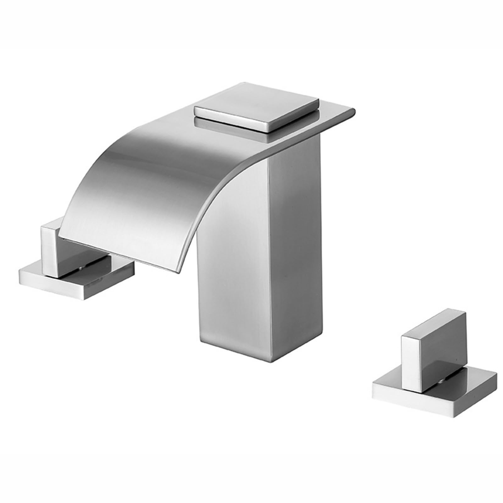 ANVLOJRIH Bathroom Sink Taps Basin Mixer Tap Bathroom Faucets Waterfall Chrome Basin Taps Basin Tap Cold Hot Water