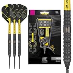 Target Darts Bolide Void 90% Tungsten Dart Set, Steel Tip Swiss Point Darts | Barrel 02, 23G | Professional Darts Sets, Black Darts, Swiss Point Tool Included