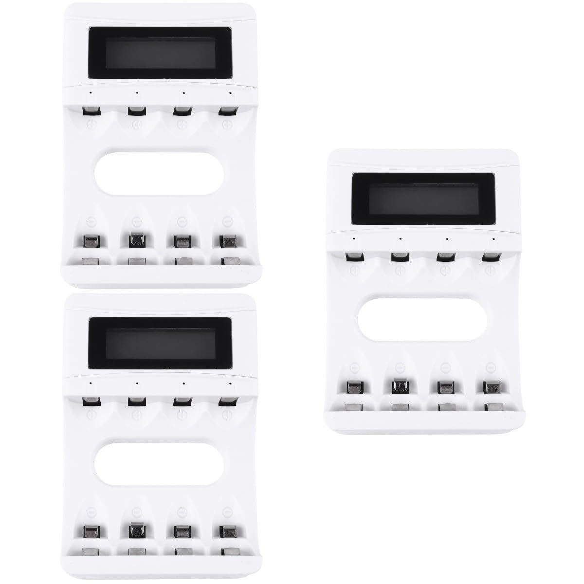 Housoutil 3 Pz caricabatterie d batterie ricaricabili banca di potere della batteria ricaricabile caricatore usb caricabatteria usb caricabatteria display lcd apparecchiature di ricarica c02