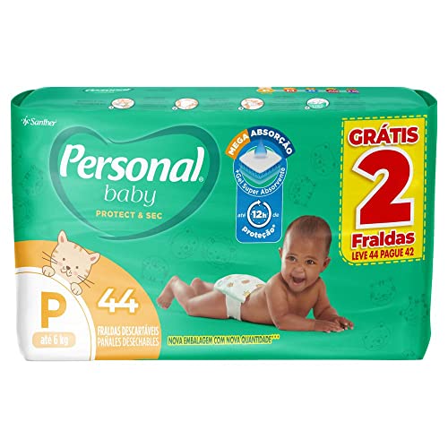 Fralda Infantil Personal L44P42 Baby Protect & Sec Mega P