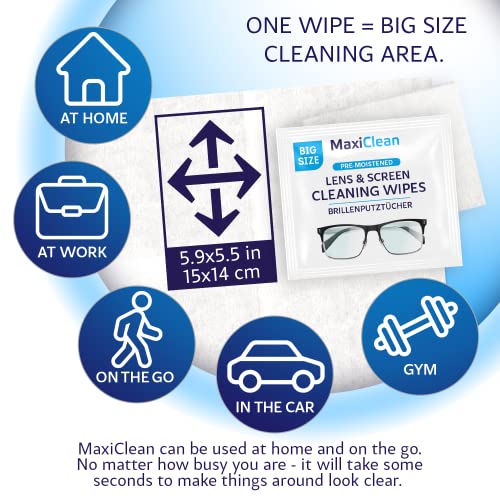 Maxi Clean ANICEMOON Glasses Wipes Lens Cleaner thumb #3