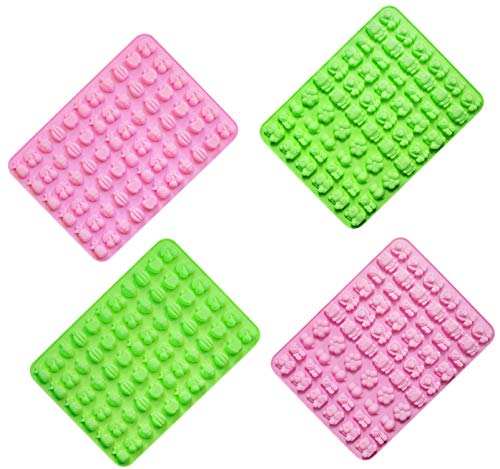 ASFINS Moldes Gominolas Silicona, 4 Piezas Molde Bombones Moldes De Chocolate para...