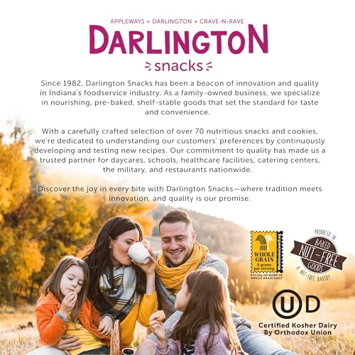 Image of Darlington Snacks Soft Baked Sugar Cookies Individually Wrapped, 100% Nut Free Soft Sugar Cookies, Kosher Approved, Made in USA, 0.75 Oz, 216 Count