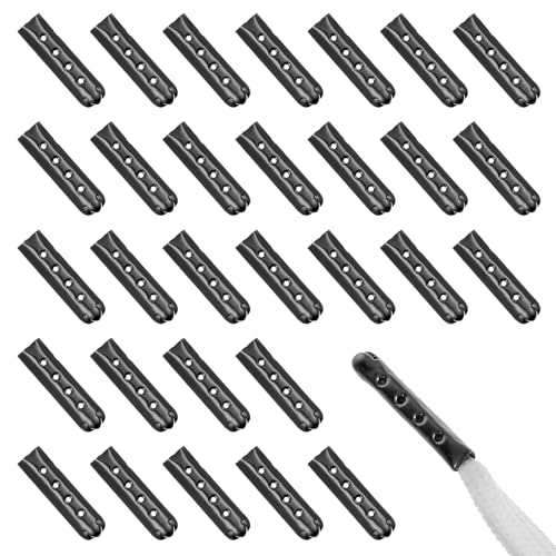 BOHUIZ 30 Stück Schnürsenkel Spitze, Metall Schnürsenkelköpfe...