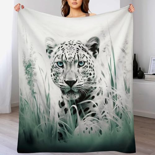 Couverture super douce motif léopard en flannel 180×200cm de qualité supérieure - 2