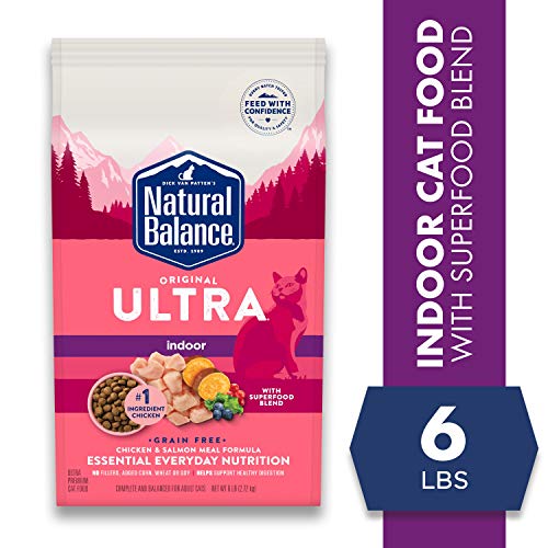 Natural Balance Original Ultra Indoor Chicken & Salmon Meal Cat Food | Dry Food For Indoor Adult Cats | 6-Lb. Bag #TOP1