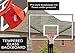 Goalrilla Basketball Hoops with Tempered Glass Basketball Goal Backboard, Black Anodized Frame, and In-ground Anchor System