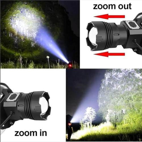 Linterna frontal con sensor de movimiento para emergencias y pesca nocturna sin usar las manos 3