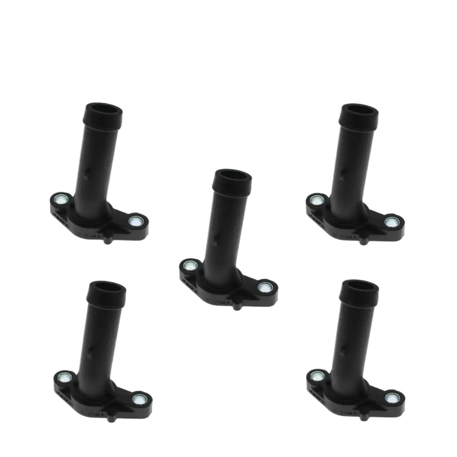 Engine Coolant Thermostat Fit for Audi Q7 2007-2010 for VW Passat 2005-2018 Engine Coolant Flange Connecting Pipe 03H121145A(5PCS)