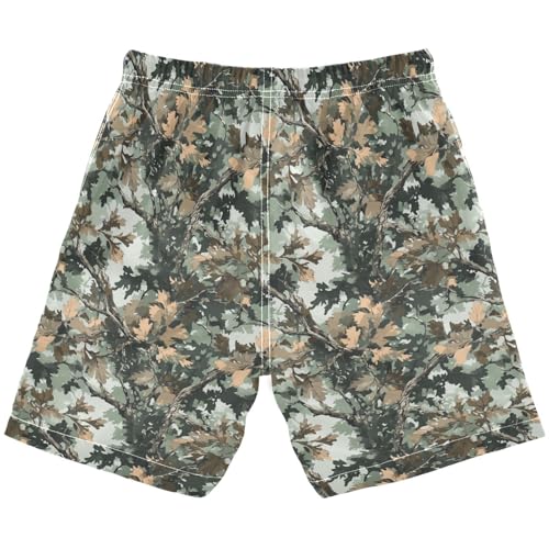 JUNZAN Boys Swim Trunks Camo Tree Beach Swim Shorts Boy Swimsuit 8 Quick Dry2