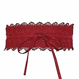 CHIC DIARY Vintage Gürtel,aus PU und Spitze, weichleich und angenehme, Top Qualität garantiert.