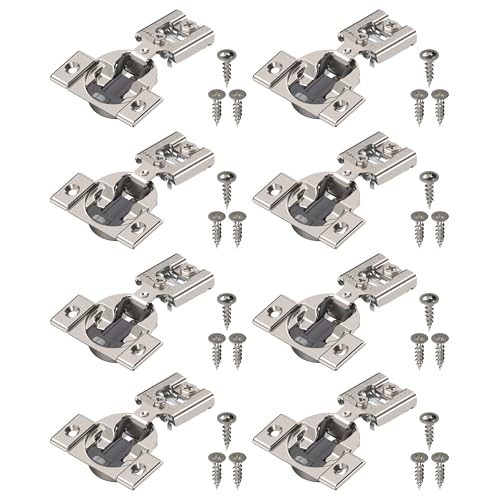 Blum Compact BLUMOTION Soft-Close Face Frame Hinge, 1/2 in Overlay, 4-Pack