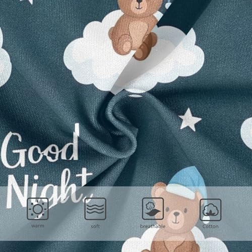 Toddler Underwear Floral 2t Cotton Panties for Girl Pattern Briefs Undies Kids Cute Brown Bears White Clouds3