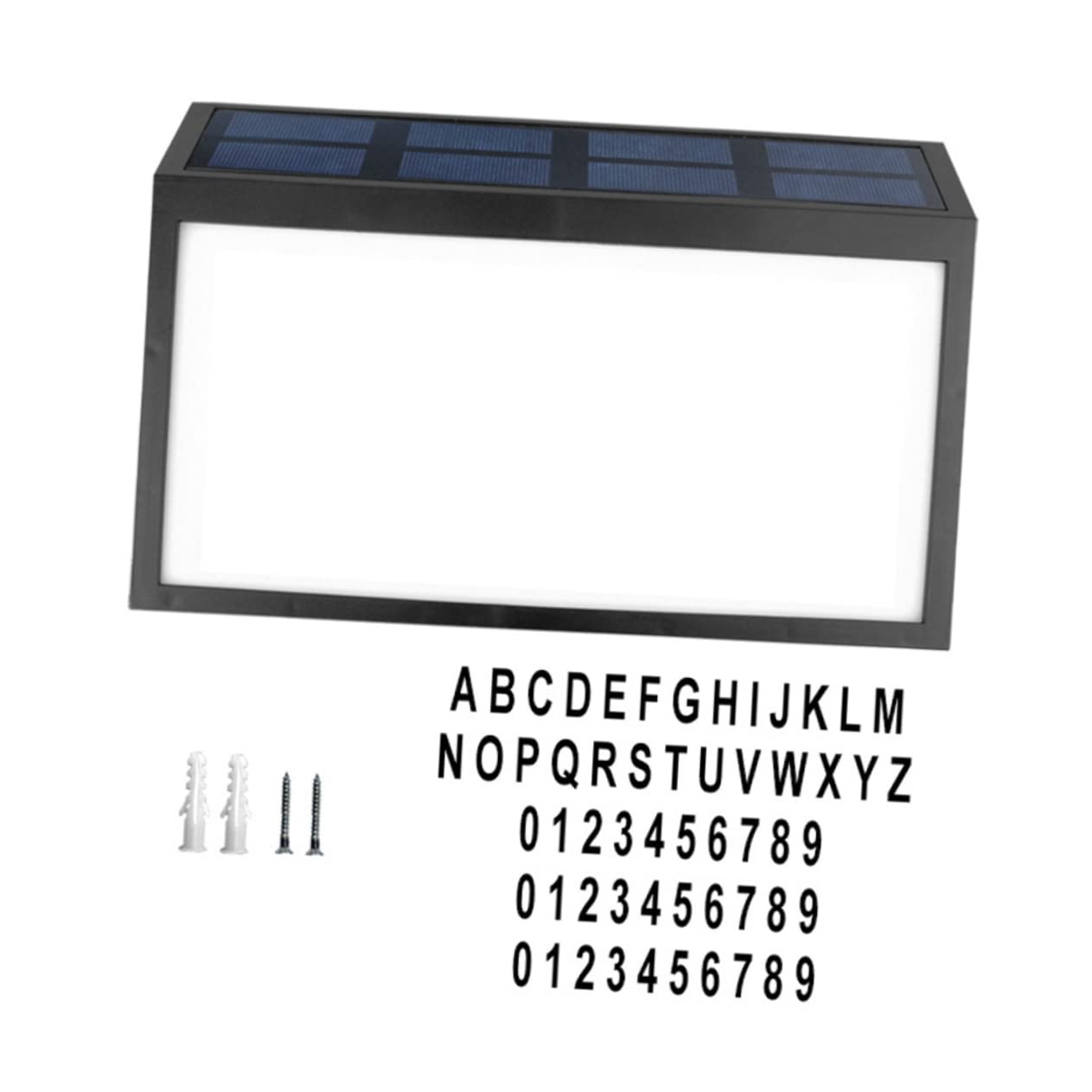 BESTonZON 1 Set targa solare luci per esterni lampade luce solare numeri civici accesi numeri di di indirizzo numero luce della porta lampada a muro il addominali