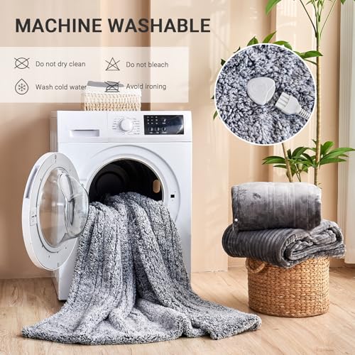 Manta Térmica Eléctrica Heated Throw 50"x60" con 8 Horas Apagado Automático y 10 Niveles de Calor miniatura 6