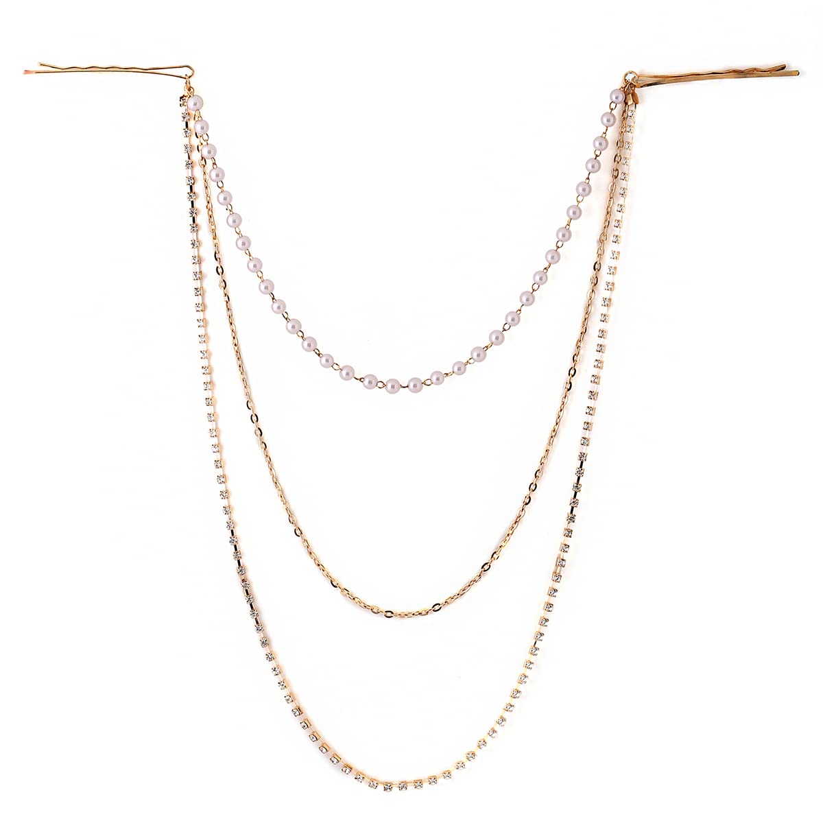 Yellow Chimes Head Chain For Women Gold Toned Boho Head Bead Multilayer Headpiece For Women and Girls (B0B5TBGWR8) Amazon Price History, Amazon Price Tracker