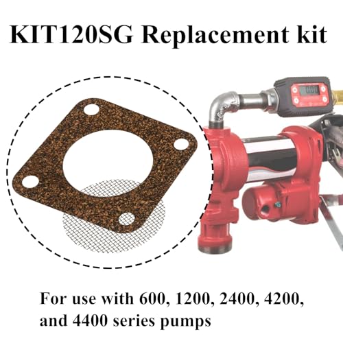 Image of 2 Sets KIT120SG Screen Gasket for Small Pumps | Fits 600, 1200, 2400, 4200, 4400 Series, Seal screen parts, Barrel fuel pump, Vehicle specific fit