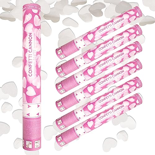 [TUBO SPARACORIANDOLI CUORI BIANCHI] Riesci ad immaginare una pioggia di cuori bianchi come in una fiaba? Con il nostro tubo sparacoriandoli (set da 6 pz.), ogni celebrazione si trasforma in un'esplosione di felicità, per creare ricordi indimenticabili che rimarranno per sempre nel cuore dei festeggiati. All you need is love!!!