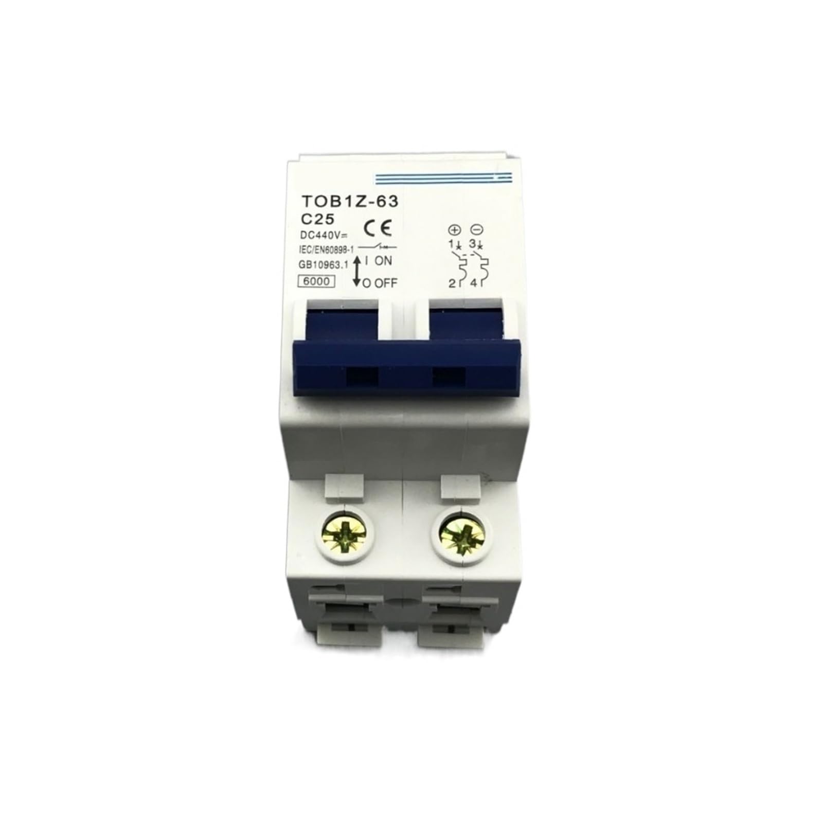 AVSBBYEPS 2P 25A DC 440V Circuit Breaker MCB C Curve
